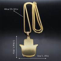 Gothic Hip-Hop Punk Devil's Eye 304 Stainless Steel Plating Gold Plated Silver Plated Men's Pendant Necklace main image 7