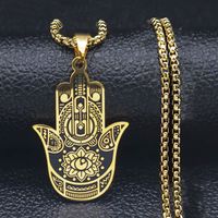 Gothic Hip-Hop Punk Devil's Eye 304 Stainless Steel Plating Gold Plated Silver Plated Men's Pendant Necklace main image 1