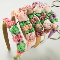 Women's Casual Vacation Classic Style Flower Alloy Cloth Inlay Fabric Flowers Hair Band main image 1