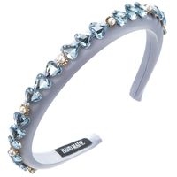 Women's Vacation Modern Style Classic Style Heart Shape Alloy Cloth Glass Inlay Glass Hair Band sku image 2