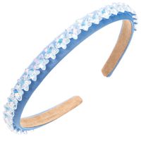 Women's Casual Vacation Classic Style Star Alloy Cloth Inlay Fabric Glass Hair Band sku image 6