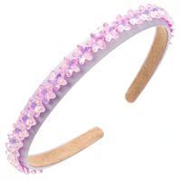 Women's Casual Vacation Classic Style Star Alloy Cloth Inlay Fabric Glass Hair Band sku image 1