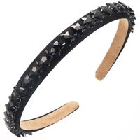 Women's Casual Vacation Classic Style Star Alloy Cloth Inlay Fabric Glass Hair Band sku image 2