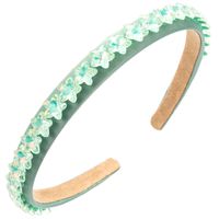 Women's Casual Vacation Classic Style Star Alloy Cloth Inlay Fabric Glass Hair Band sku image 4