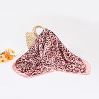 Women's Hip-Hop Simple Style Leopard Satin Printing And Dyeing Printing Silk Scarf sku image 4