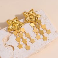 1 Pair Simple Style Classic Style Solid Color Plating 304 Stainless Steel Gold Plated Ear Studs sku image 3