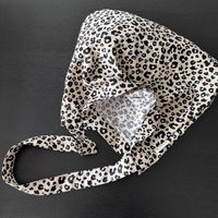 Women's Large Polyester Leopard Streetwear Square Open Shoulder Bag sku image 2
