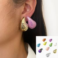 1 Pair Exaggerated Simple Style Water Droplets Arylic Ear Studs main image 1