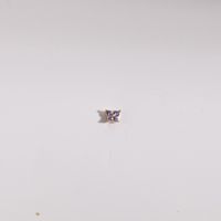 1 Piece Simple Style Butterfly Plating Inlay Copper Zircon Gold Plated Cartilage Earrings sku image 2