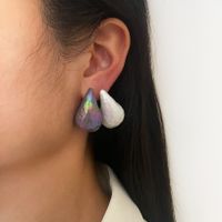 1 Pair Exaggerated Simple Style Water Droplets Arylic Ear Studs main image 5