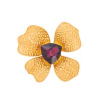 Sweet Flower Alloy Inlay Rhinestones Glass Unisex Brooches sku image 10
