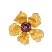 Sweet Flower Alloy Inlay Rhinestones Glass Unisex Brooches sku image 4