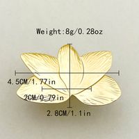 304 Stainless Steel 14K Gold Plated IG Style Sweet Plating Round Flower Open Rings sku image 1