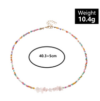 Simple Style Irregular Artificial Crystal Seed Bead Unisex Necklace main image 2