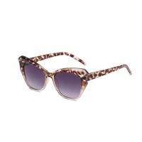 IG Style Cute Beach Solid Color Leopard Ac Butterfly Frame Full Frame Women's Sunglasses sku image 2