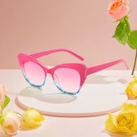 IG Style Cute Beach Solid Color Leopard Ac Butterfly Frame Full Frame Women's Sunglasses main image 3