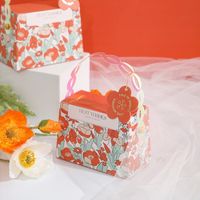 Valentine's Day Cute Flower Paper Wedding Gift Bags sku image 1