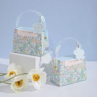 Valentine's Day Cute Flower Paper Wedding Gift Bags sku image 4