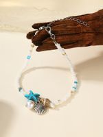 Casual Beach Starfish Conch Natural Stone Beaded Women's Anklet main image 5