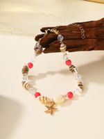 Casual Beach Starfish Conch Natural Stone Beaded Women's Anklet main image 8