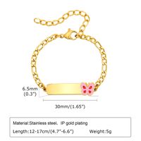 Cartoon Style Cute Animal Flower Football 304 Stainless Steel Epoxy Girl'S Bracelets sku image 1