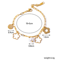 Acier Inoxydable 304 De Base Dame Placage Incruster Géométrique Zircon Bracelets main image 2