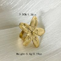 304 Stainless Steel 14K Gold Plated Sexy Sweet Commute Plating Inlay Flower Butterfly Pearl Zircon Rings sku image 2