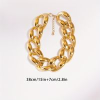 Hip-Hop Exaggerated Luxurious Solid Color Arylic Women's Choker main image 2