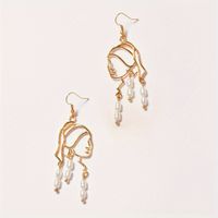 1 Pair Elegant Vacation Solid Color Patchwork Alloy Plastic Drop Earrings main image 3