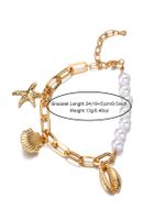 Casual Beach Starfish Conch Natural Stone Bracelets In Bulk sku image 11