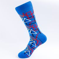 Men's Casual National Flag Stripe Cotton Jacquard Ankle Socks sku image 4