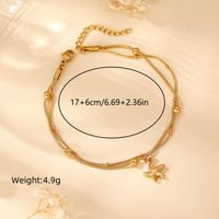 Tropical Modern Style Solid Color 304 Stainless Steel 18K Gold Plated Zircon Bracelets In Bulk main image 4