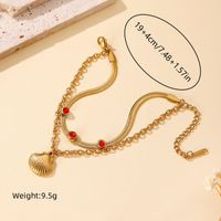 Tropical Modern Style Solid Color 304 Stainless Steel 18K Gold Plated Zircon Bracelets In Bulk main image 8