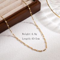 Wholesale Basic Classic Style Commute Color Block 304 Stainless Steel Enamel Plating 18K Gold Plated Necklace main image 4