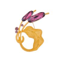Elegant Classical Animal Flower Petal Alloy Inlay Rhinestones Women's Brooches sku image 10