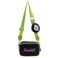 Women's Medium Pu Leather Letter Streetwear Zipper Camera Bag sku image 1