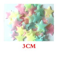 3cm Star Luminous 100pcs Pack Fluorescent Star Sticker sku image 3