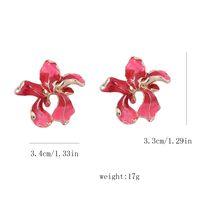 1 Pair Casual Elegant Flower Plating Zinc Alloy Ear Studs main image 2