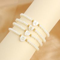 Wholesale Jewelry Sweet Simple Style Classic Style Heart Shape Imitation Pearl Beaded Handmade Bracelets main image 9