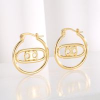 1 Pair Casual Formal Semicircle Flower Plating Inlay Copper Rhinestones Gold Plated Ear Studs sku image 6