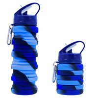 Casual Tie Dye Plastic Silica Gel Water Bottles sku image 6