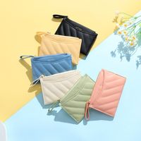 Women's Solid Color Pu Leather Zipper Wallets main image video