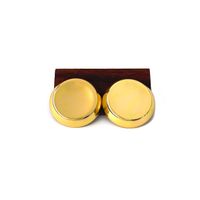 1 Pair Retro Simple Style Geometric Copper 18K Gold Plated Ear Studs sku image 1