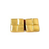 1 Pair Retro Simple Style Geometric Copper 18K Gold Plated Ear Studs sku image 2