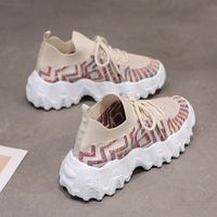 Women's Casual Sports Solid Color Round Toe Chunky Sneakers main image 5
