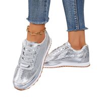 Women's Casual Sports Solid Color Sequins Round Toe Sports Shoes main image 2