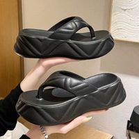 Women's Casual Solid Color Round Toe Platform Sandals sku image 1