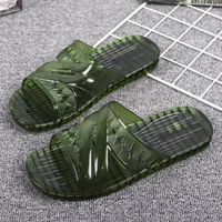 Men's Casual Solid Color Round Toe Slides Slippers sku image 7