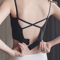 Solid Color Fixed Straps Bra Bra Extender main image 3