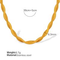 Titanium Steel Simple Style Plating Geometric Jewelry Set sku image 4